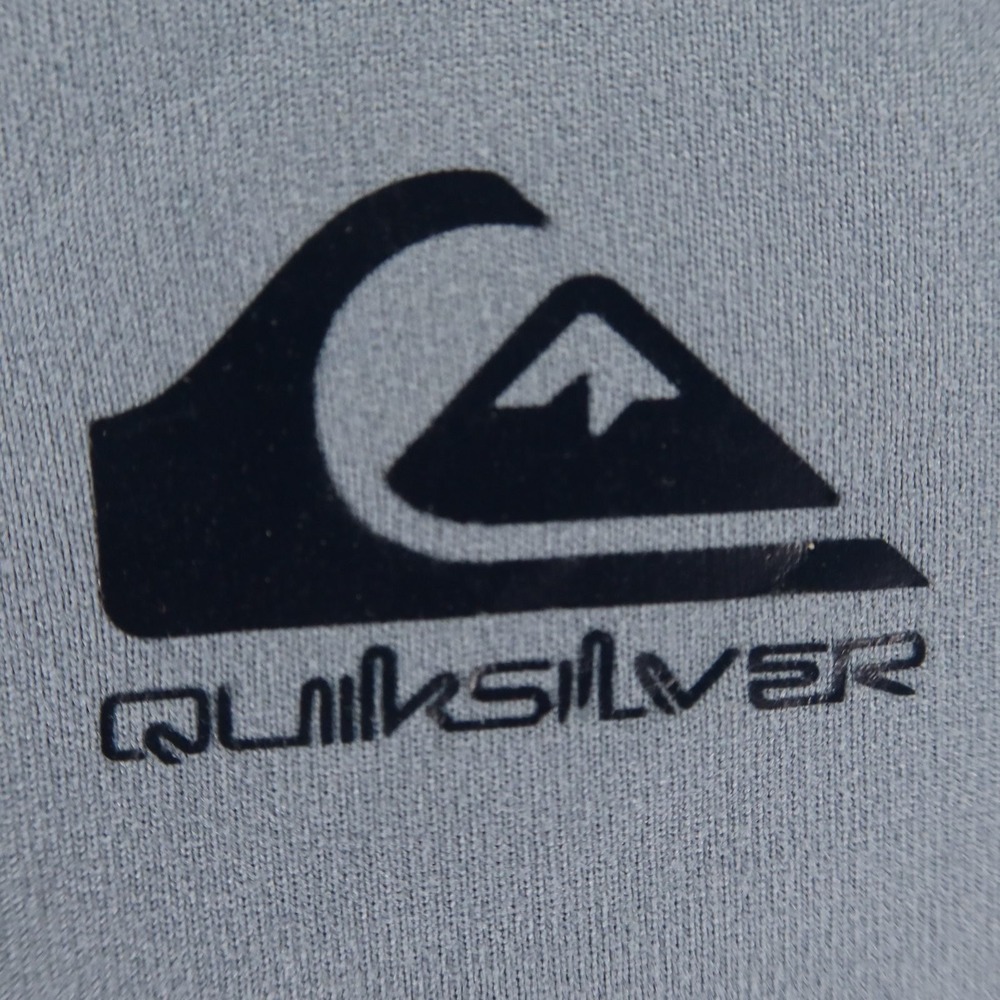 Quiksilver Shirt Mens M Blue Logo Polyester Short Sleeve - Picture 4 of 8